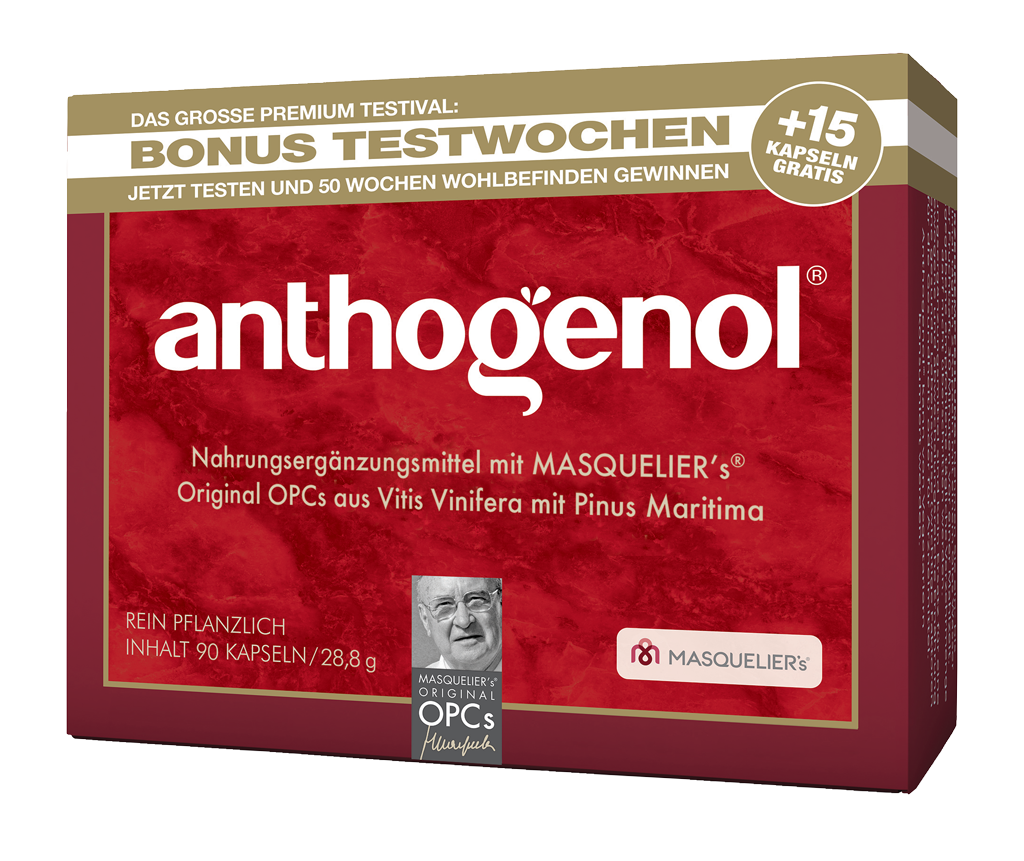 Anthogenol Bonus-Testwochen Aktions-Packung 75+15 Kapseln